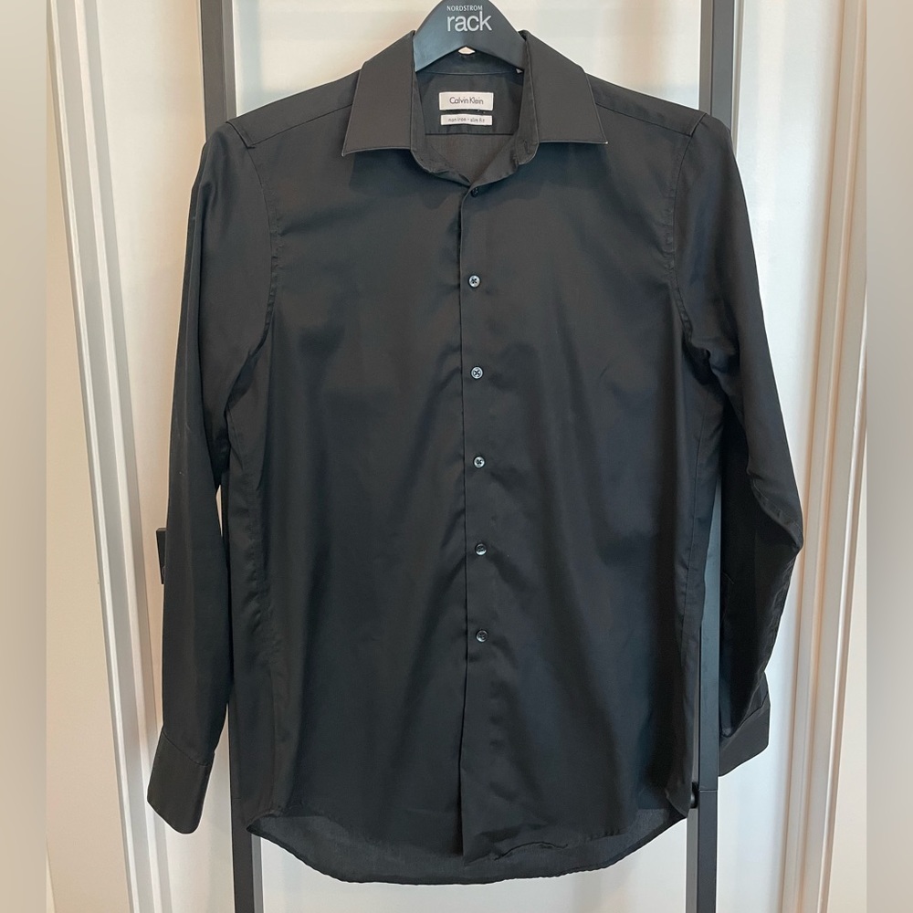 Black Calvin Klein Dress Shirt